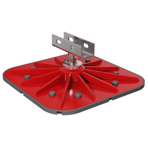 Кровельная опора SOLID FOOT 350x350 с горизонтальным кронштейном