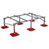 Кровельная опора SOLID FOOT 350x350 с вертикальным кронштейном