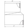 Переход эксцентрический 56x50мм QSS-RSE-056050