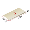 LOGICPIR Slope-3,4% (J) 1200x600x10-50 (18 плит, 12,96 м2, 0,39 м3)