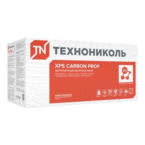 XPS Carbon Prof 1180х580х50-L (8 плит, 5,47 м2, 0,27 м3)